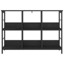 vidaXL Könyvespolc Fekete tölgy 102 x 32 x 72,5 cm Faanyag