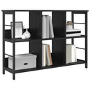 vidaXL Könyvespolc Fekete tölgy 102 x 32 x 72,5 cm Faanyag
