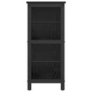 vidaXL Könyvespolc Fekete tölgy 102 x 32 x 72,5 cm Faanyag