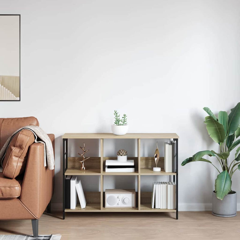 vidaXL Könyvespolc Sonoma tölgy 102 x 32 x 72,5 cm Faanyag