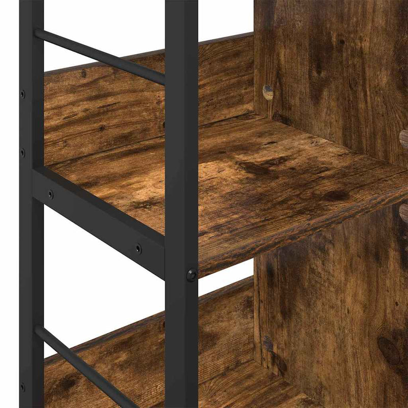 vidaXL Könyvespolc Füstölt tölgy 102 x 32 x 72,5 cm Faanyag