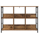 vidaXL Könyvespolc Öreg fa 102 x 32 x 72,5 cm Faanyag