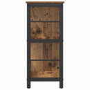 vidaXL Könyvespolc Öreg fa 102 x 32 x 72,5 cm Faanyag