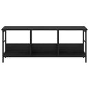 vidaXL Könyvespolc Fekete tölgy 102 x 32 x 40,5 cm Faanyag