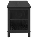 vidaXL Könyvespolc Fekete tölgy 102 x 32 x 40,5 cm Faanyag