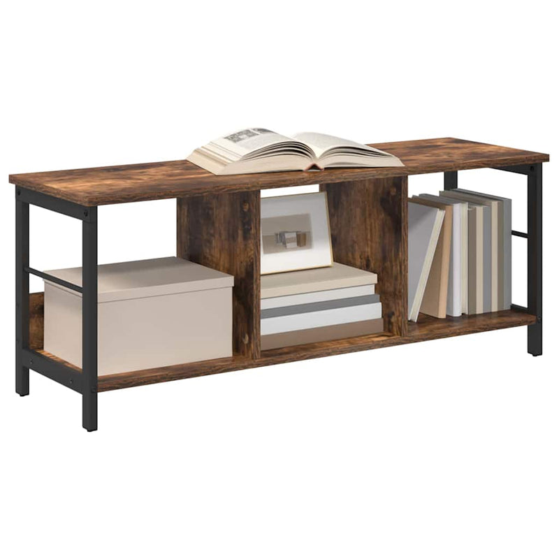 vidaXL Könyvespolc Füstölt tölgy 102 x 32 x 40,5 cm Faanyag