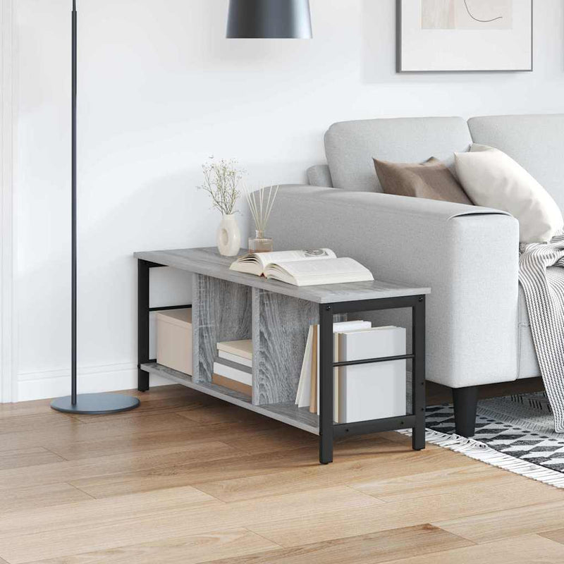 vidaXL Könyvespolc Szürke Sonoma 102 x 32 x 40,5 cm Faanyag