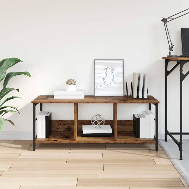 vidaXL Könyvespolc Öreg fa 102 x 32 x 40,5 cm Faanyag