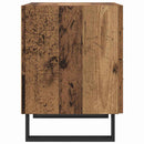 vidaXL Éjjeliszekrény 2 pcs Régi fa és fekete 40 x 35 x 47,5 cm