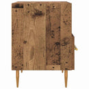vidaXL Éjjeli asztal fiókkal 2 pcs Öreg fa 40 x 35 x 47,5 cm Faanyag