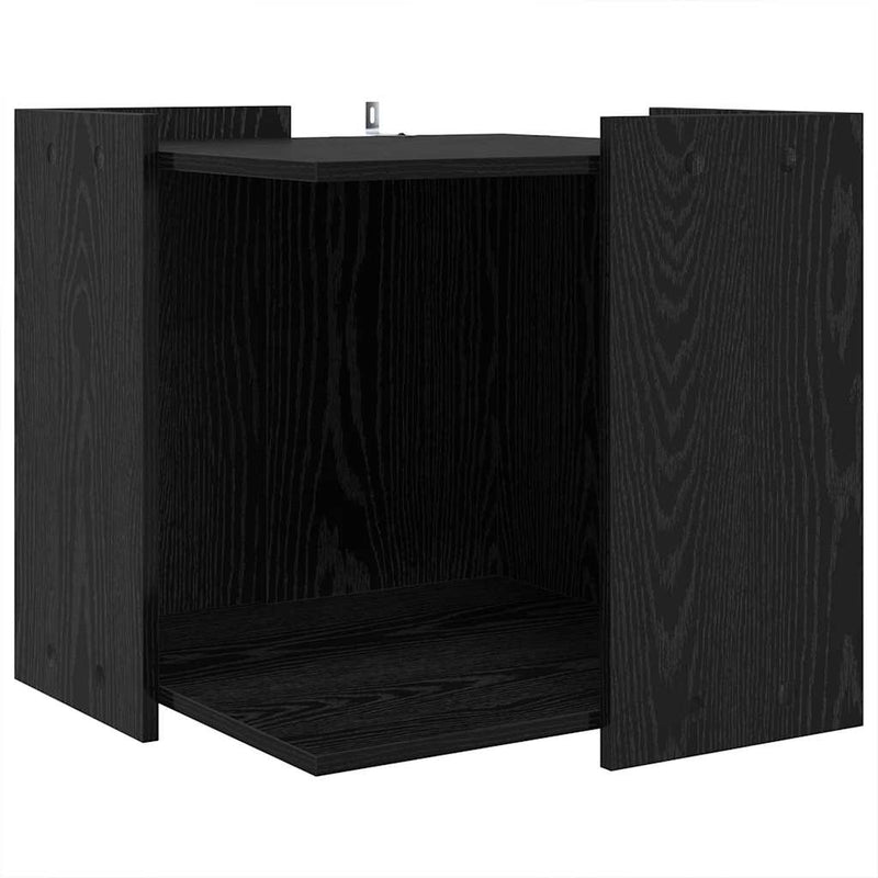 vidaXL Macska Alomtálca Bútor Musta tammi 53 x 53 x 51 cm Faanyag