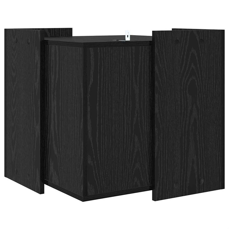 vidaXL Macska Alomtálca Bútor Musta tammi 53 x 53 x 51 cm Faanyag