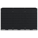 vidaXL Gurulós kuka tároló 3 kukához Fekete 204 x 77,5 x 121,5 cm