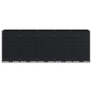 vidaXL Gurulós kuka tároló 5 kukához Fekete 340 x 77,5 x 121,5 cm