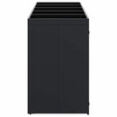 vidaXL Gurulós kuka tároló 5 kukához Fekete 340 x 77,5 x 121,5 cm