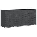vidaXL Gurulós kuka tároló 4 kukához Antracit 272 x 77,5 x 121,5 cm