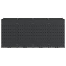 vidaXL Gurulós kuka tároló 4 kukához Antracit 272 x 77,5 x 121,5 cm