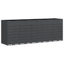 vidaXL Gurulós kuka tároló 5 kukához Antracit 340 x 77,5 x 121,5 cm