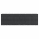 vidaXL Gurulós kuka tároló 6 kukához Antracit 408 x 77,5 x 121,5 cm