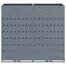 vidaXL Gurulós kuka tároló 2 kukához Világosszürke