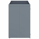 vidaXL Gurulós kuka tároló 3 kukához Világosszürke