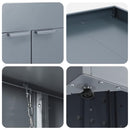 vidaXL Gurulós kuka tároló 4 kukához Világosszürke