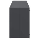 vidaXL Gurulós kuka tároló 3 kukához Antracit 340 x 77.5 x 115.5 cm