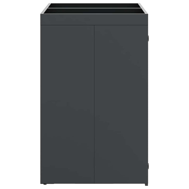 vidaXL Gurulós kuka tároló 3 kukához Antracit 340 x 77.5 x 115.5 cm