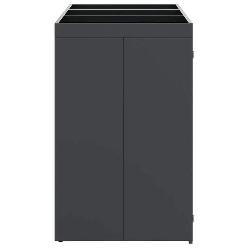 vidaXL Gurulós kuka tároló 3 kukához Antracit 340 x 77.5 x 115.5 cm