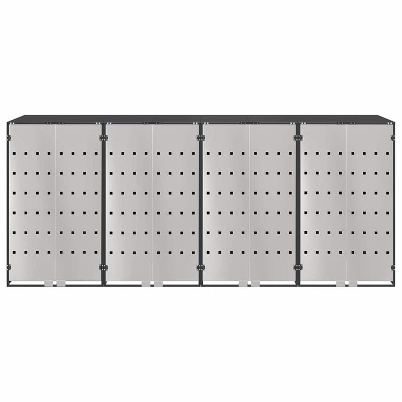 vidaXL Gurulós kuka tároló 3 kukához Antracit 340 x 77.5 x 115.5 cm