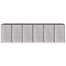 vidaXL Gurulós kuka tároló 3 kukához Antracit 340 x 77.5 x 115.5 cm