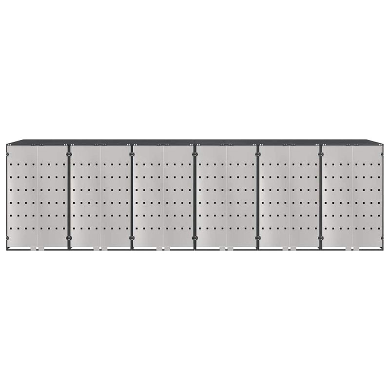 vidaXL Gurulós kuka tároló 3 kukához Antracit 340 x 77.5 x 115.5 cm