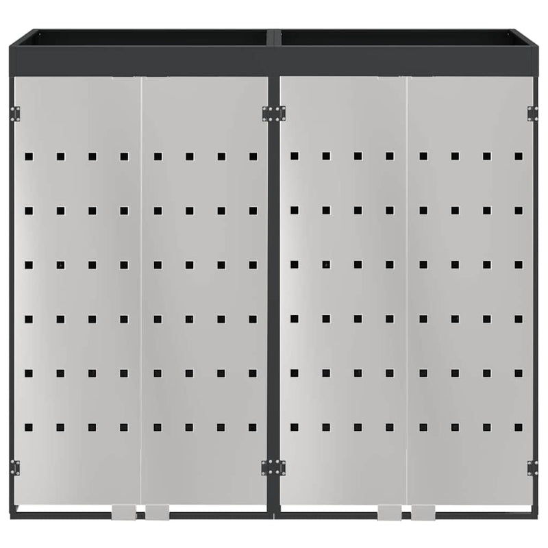 vidaXL Gurulós kuka tároló 3 kukához Antracit 340 x 77.5 x 115.5 cm