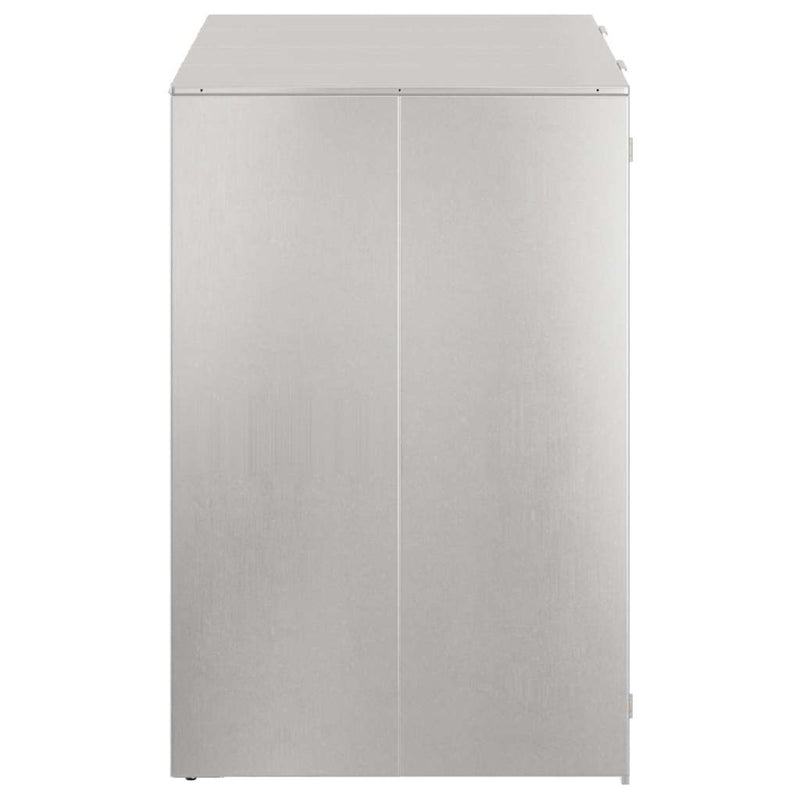 vidaXL Gurulós kuka tároló 3 kukához Ezüst 340 x 77.5 x 115.5 cm