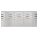 vidaXL Gurulós kuka tároló 3 kukához Ezüst 340 x 77.5 x 115.5 cm