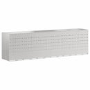 vidaXL Gurulós kuka tároló 3 kukához Ezüst 340 x 77.5 x 115.5 cm