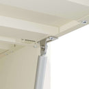 vidaXL Fali szekrény a garázsba Fehér 80 x 33 x 35 cm Porfestett acél