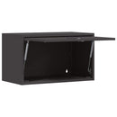 vidaXL Fali szekrény a garázsba Fekete 60 x 33 x 35 cm Porfestett acél