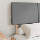 vidaXL Ágykeret Kárpitozott Fejtámlával Világosszürke 120 x 200 cm