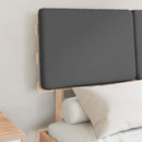 vidaXL Ágykeret Kárpitozott Fejtámlával Sötétszürke 120 x 200 cm