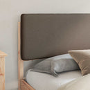 vidaXL Ágykeret Kárpitozott Fejtámlával Tópszínű 180 x 200 cm