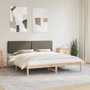 vidaXL Ágykeret Kárpitozott Fejtámlával Tópszínű 180 x 200 cm