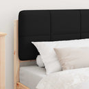 vidaXL Ágykeret Kárpitozott Fejtámlával fejtámlával Fekete 75 x 190 cm