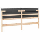 vidaXL Kárpitozott fejtámla Természetes és sötétszürke 200 cm