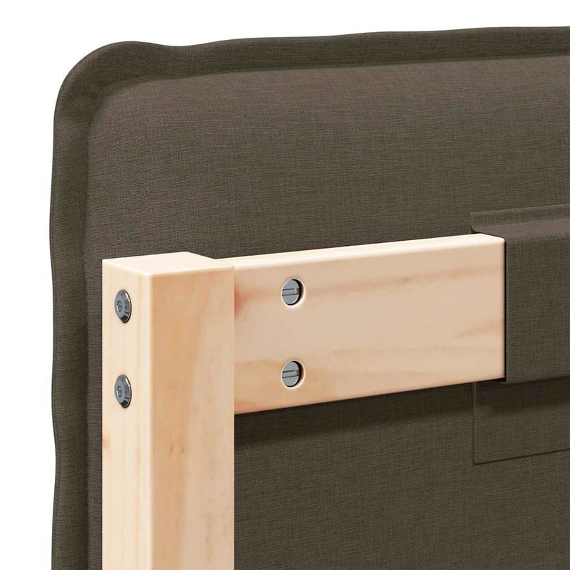 vidaXL Kárpitozott fejtámla Természetes és Világosszürke 200 cm