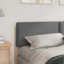 vidaXL Kárpitozott fejtámla Természetes és Világosszürke 180 cm