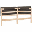 vidaXL Kárpitozott fejtámla Természetes és Világosszürke 180 cm