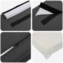 vidaXL Kárpitozott fejtámla Természetes és sötétszürke 160 cm