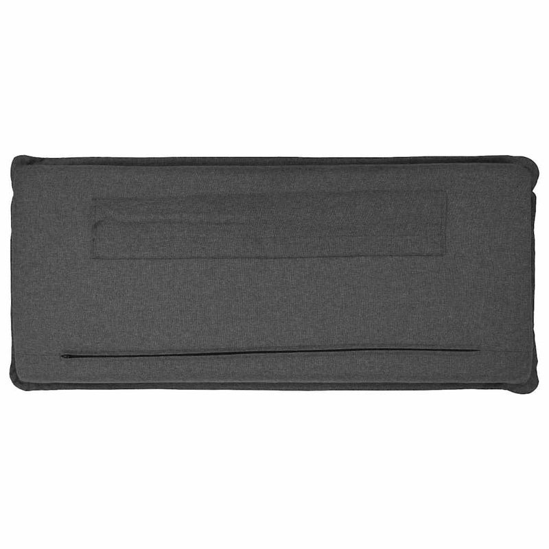 vidaXL Kárpitozott fejtámla Természetes és sötétszürke 140 cm