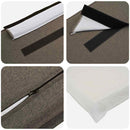 vidaXL Kárpitozott fejtámla Természetes és Világosszürke 140 cm